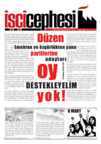 İşçi Cephesi Sayı 3, Mart 2009