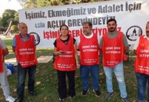 Eylemdeki Ağaç A.Ş. işçilerinden Kezban Karlık: “Sonuna kadar direneceğiz çünkü biz haklıyız”