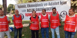Eylemdeki Ağaç A.Ş. işçilerinden Kezban Karlık: “Sonuna kadar direneceğiz çünkü biz haklıyız”